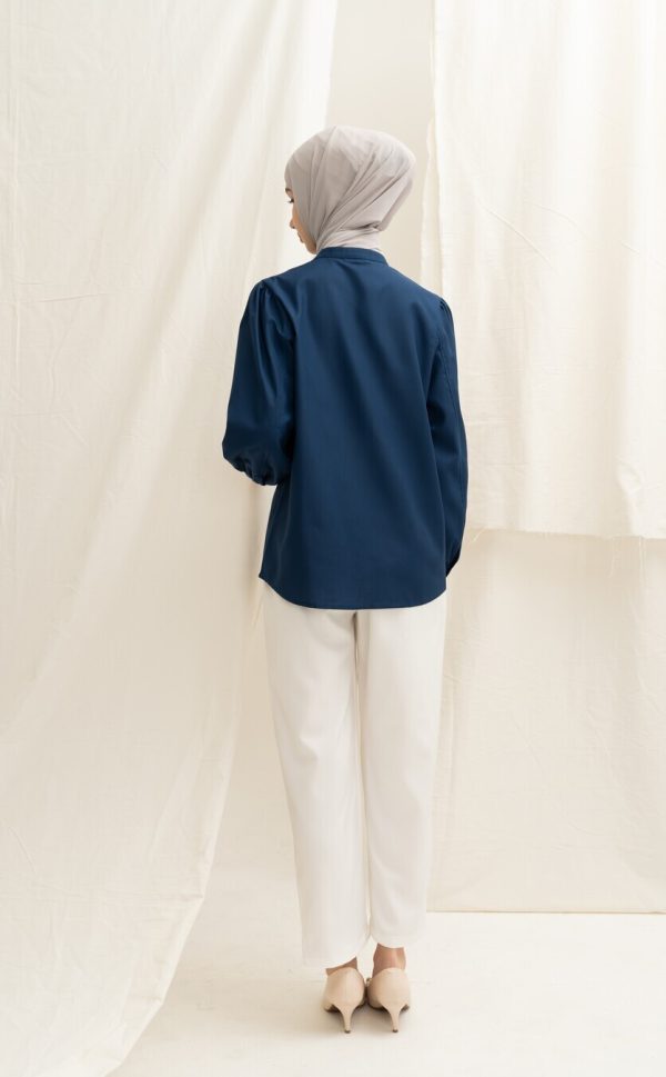 Blus Teana Navy Big Size - Image 4
