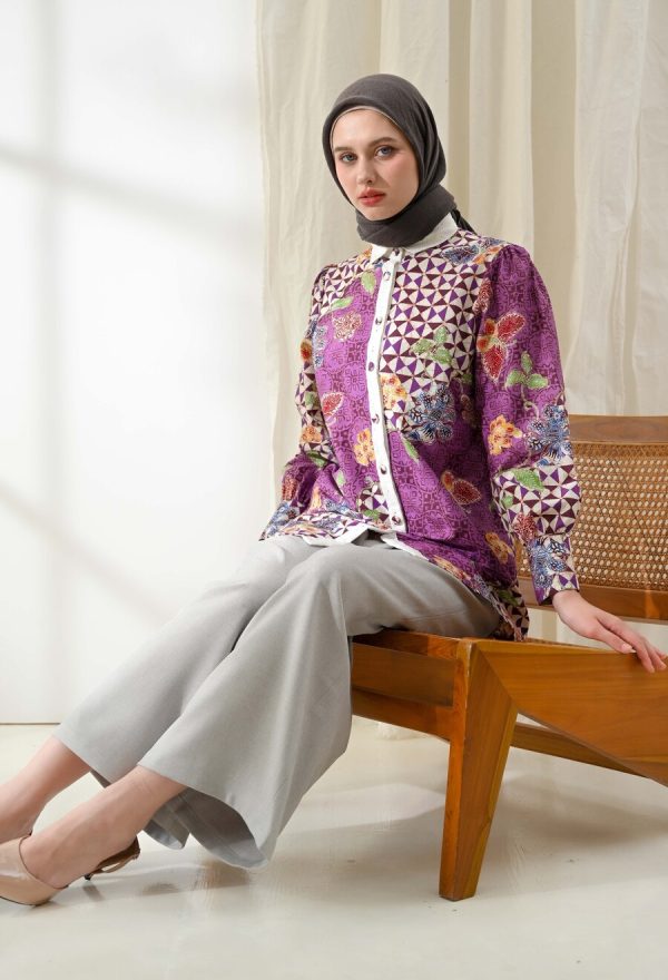 Blus Velya Nurma Purple - Image 5