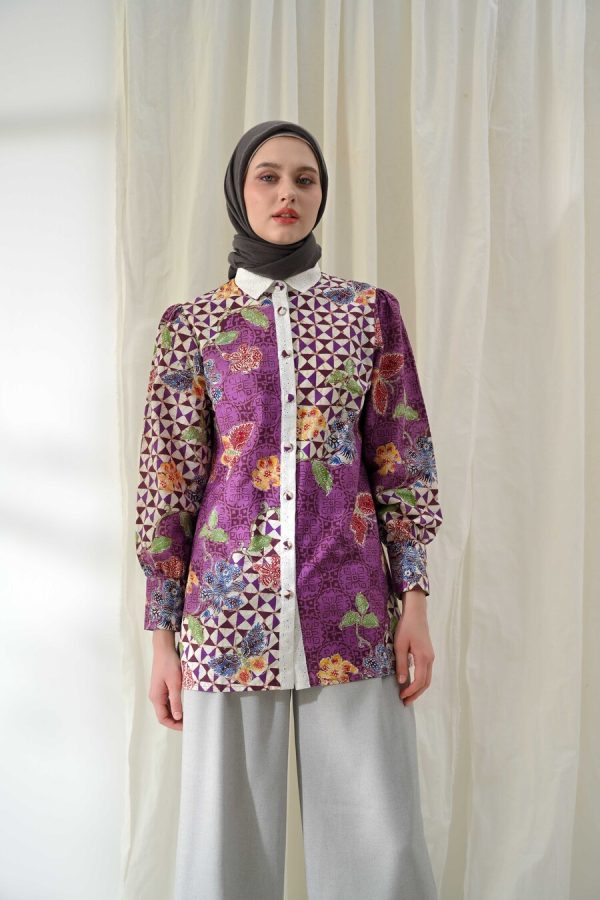 Blus Velya Nurma Purple - Image 3