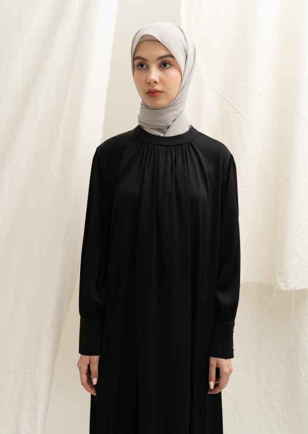 Gamis Lara Elaina Hitam Big Size - Image 6