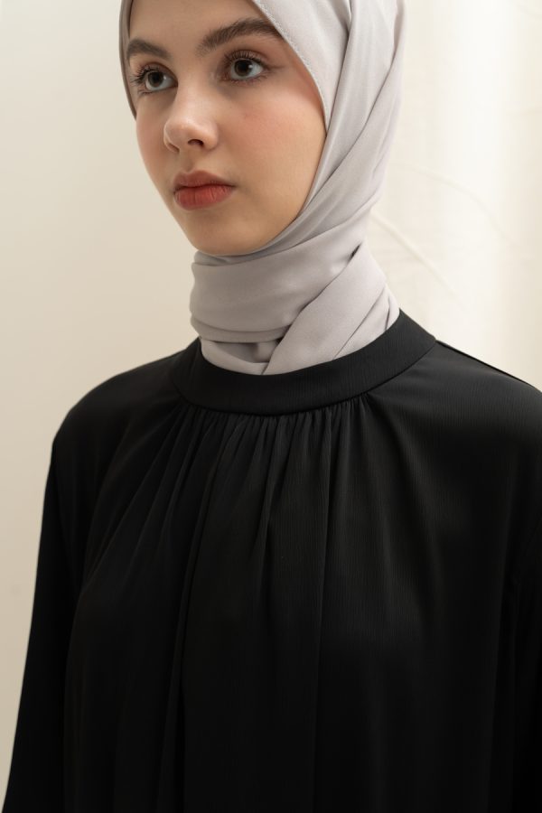Gamis Lara Elaina Hitam Big Size - Image 3