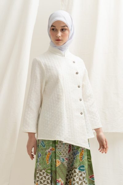 Kebaya Janggan Melati Off White Big Size