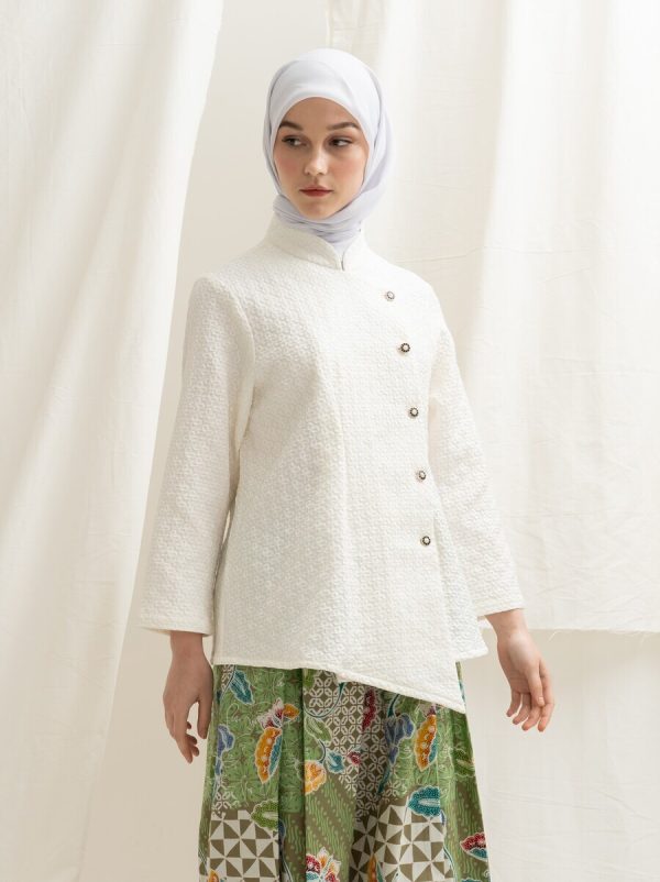 Kebaya Janggan Melati Off White Big Size