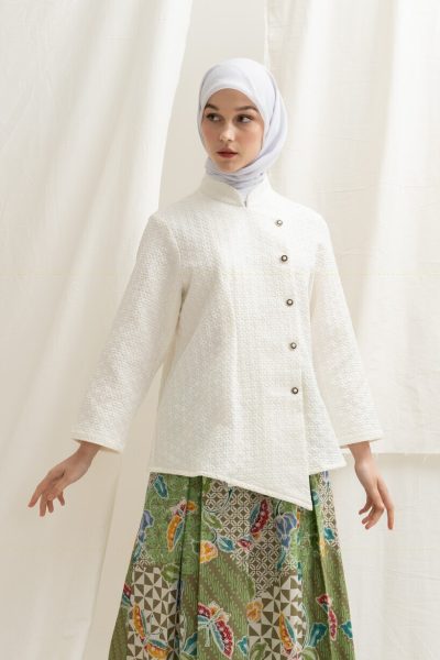 Kebaya Janggan Melati Off White