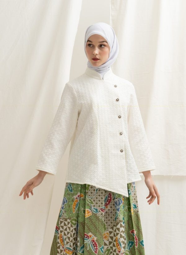 Kebaya Janggan Melati Off White