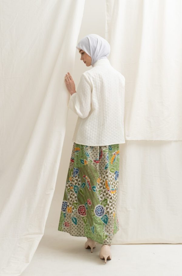 Kebaya Janggan Melati Off White Big Size - Image 6
