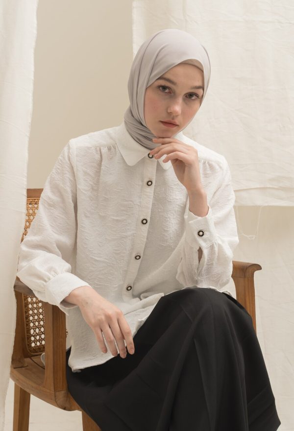 Blus Afiya Fia White - Image 6