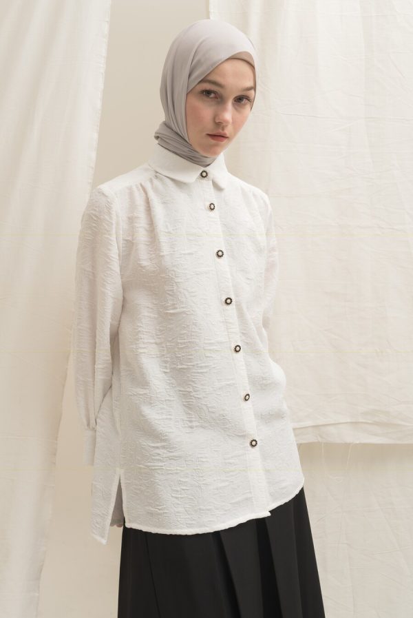 Blus Afiya Fia White - Image 5