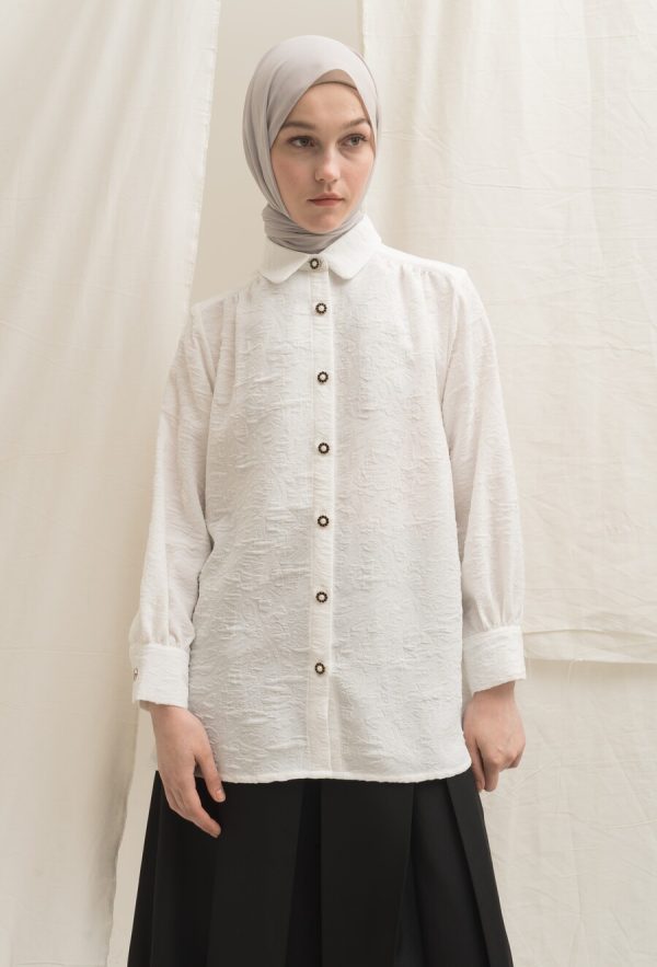 Blus Afiya Fia White