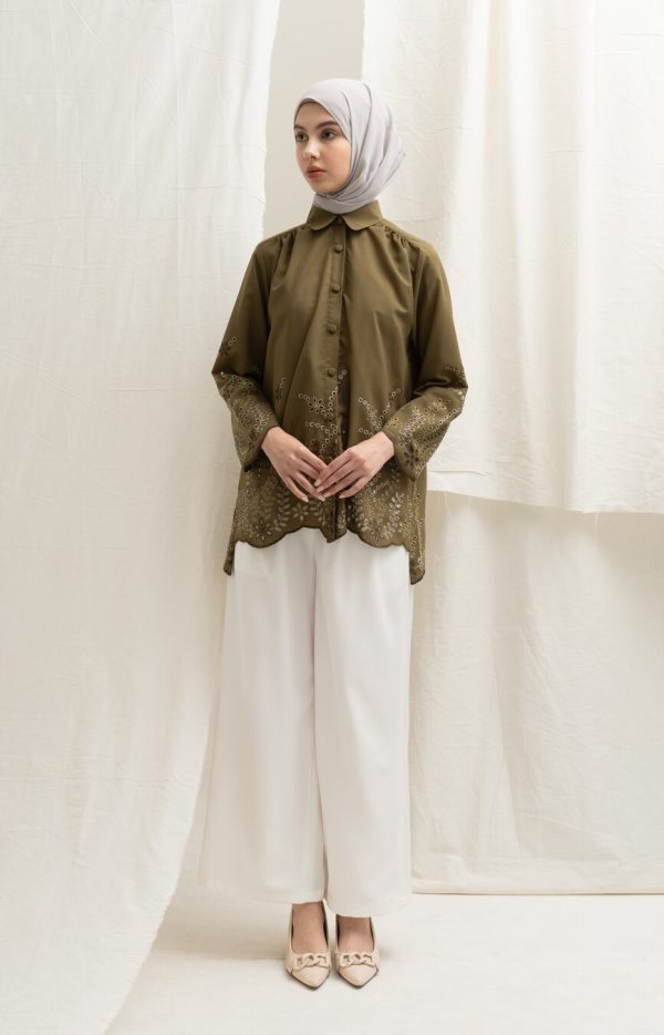 Blus Afiya Hijau Big Size - Image 4