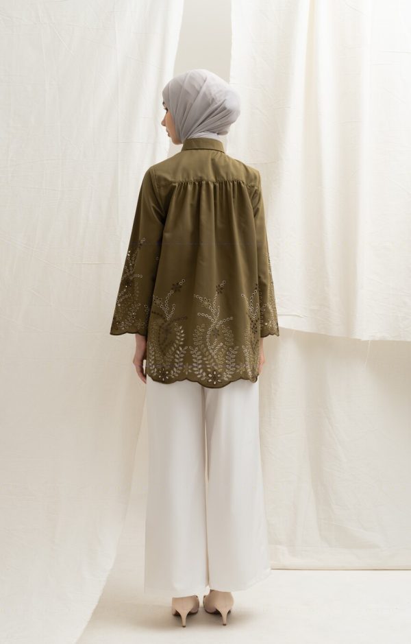 Blus Afiya Hijau Big Size - Image 9