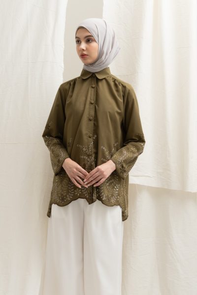 Blus Afiya Hijau