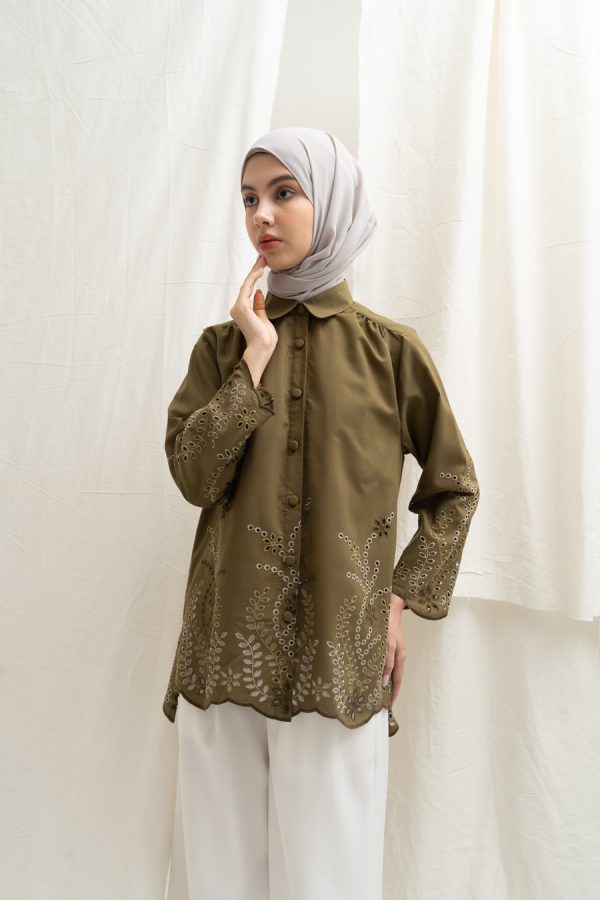 Blus Afiya Hijau Big Size - Image 7