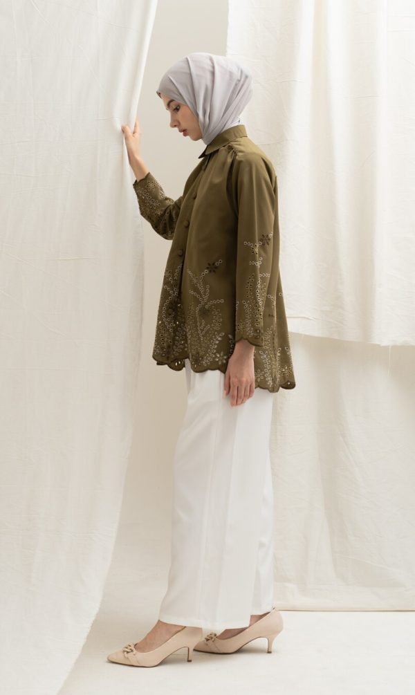 Blus Afiya Hijau Big Size - Image 6