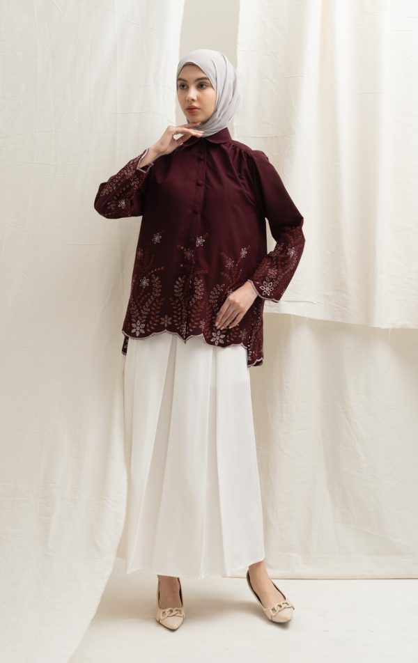 Blus Afiya Marun - Image 3