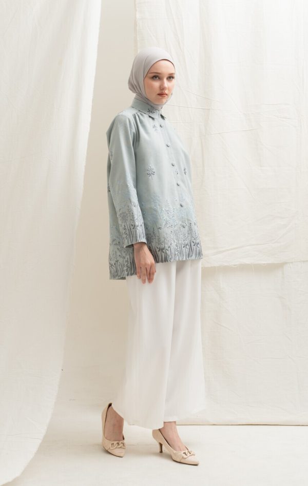 Blus Afiya Savana Baby Blue Big Size - Image 8