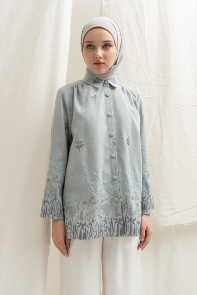 Blus Afiya Savana Baby Blue