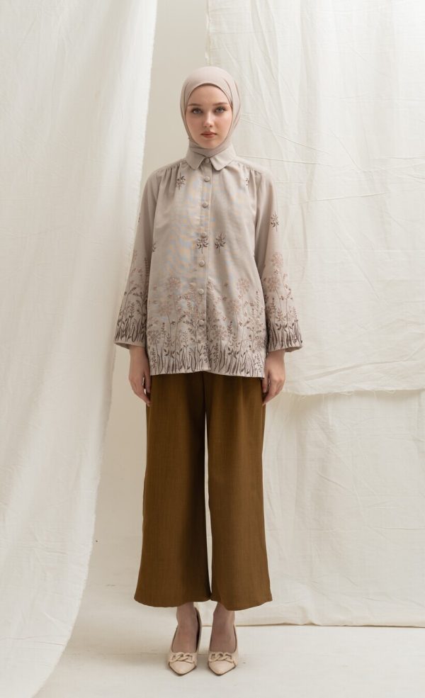 Blus Afiya Savana Latte - Image 3