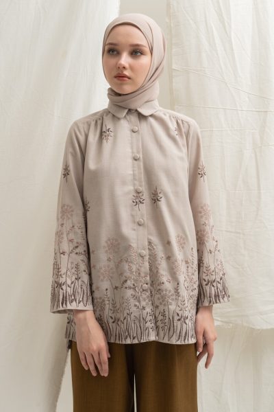 Blus Afiya Savana Latte