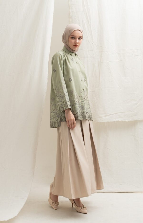 Blus Afiya Savana Light Green - Image 8
