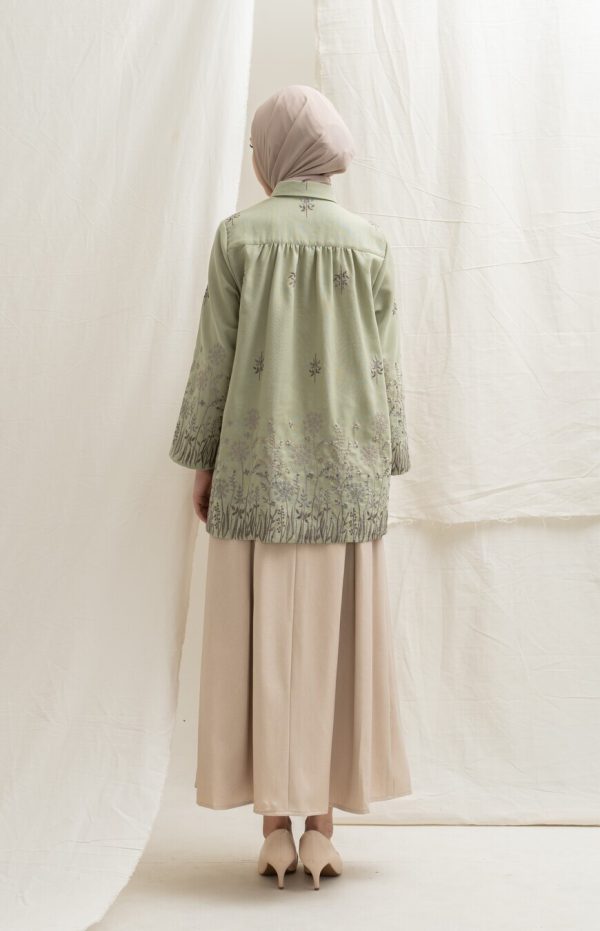 Blus Afiya Savana Light Green - Image 7