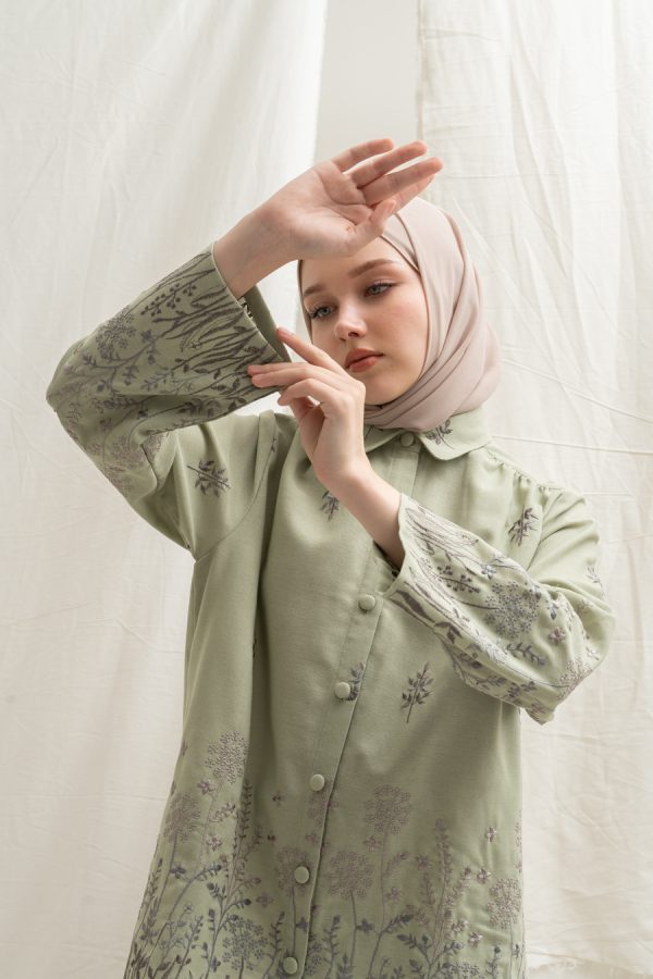 Blus Afiya Savana Light Green - Image 6