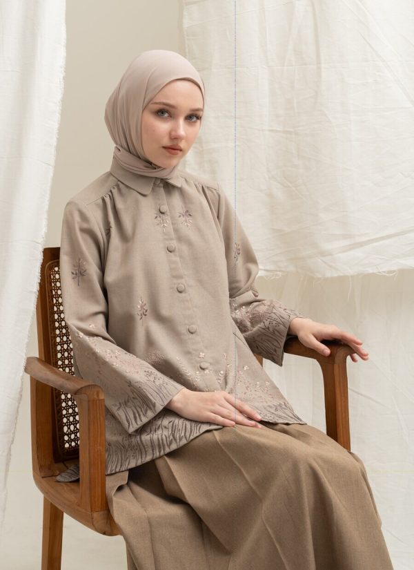 Blus Afiya Savana Mocca Big Size - Image 4