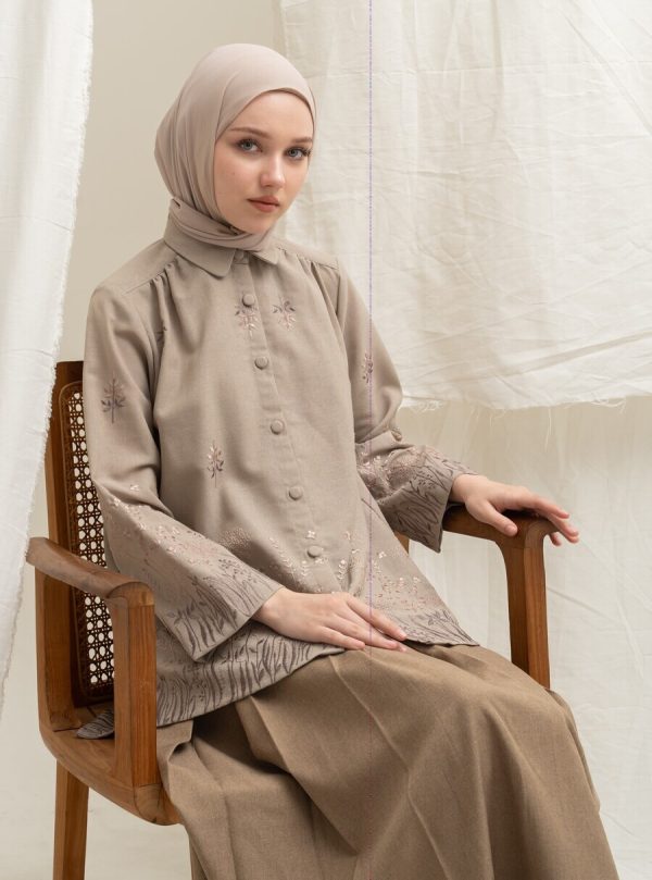 Blus Afiya Savana Mocca