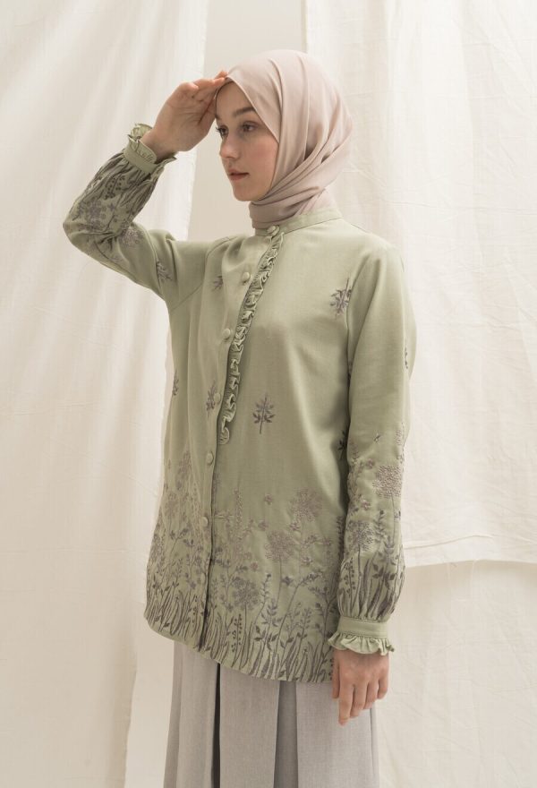 Blus Lyla Savana Light Green - Image 5