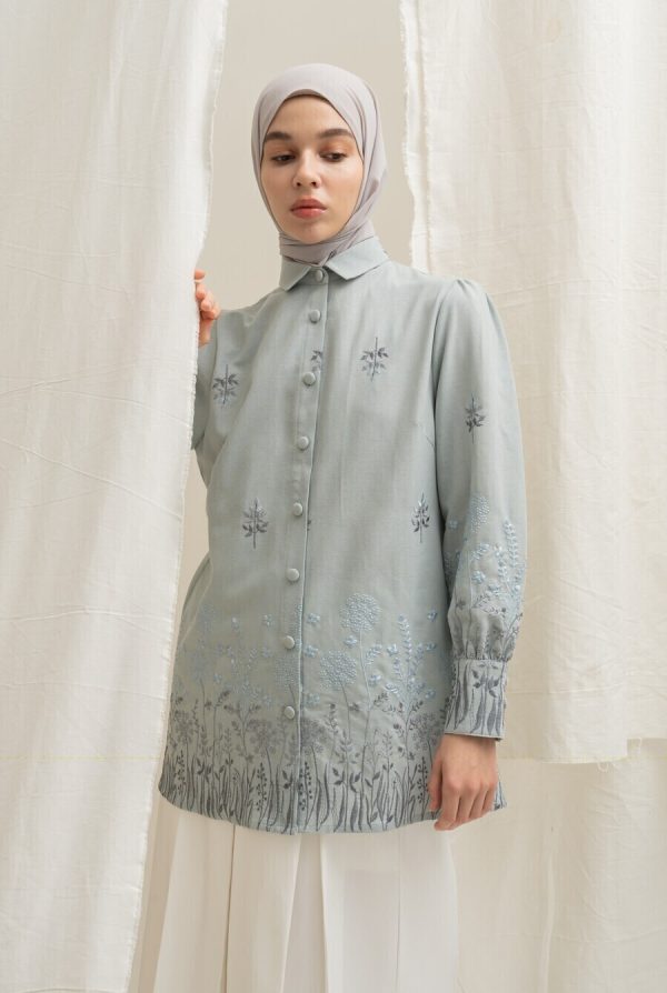 Blus Velya Savana Baby Blue Big Size - Image 7