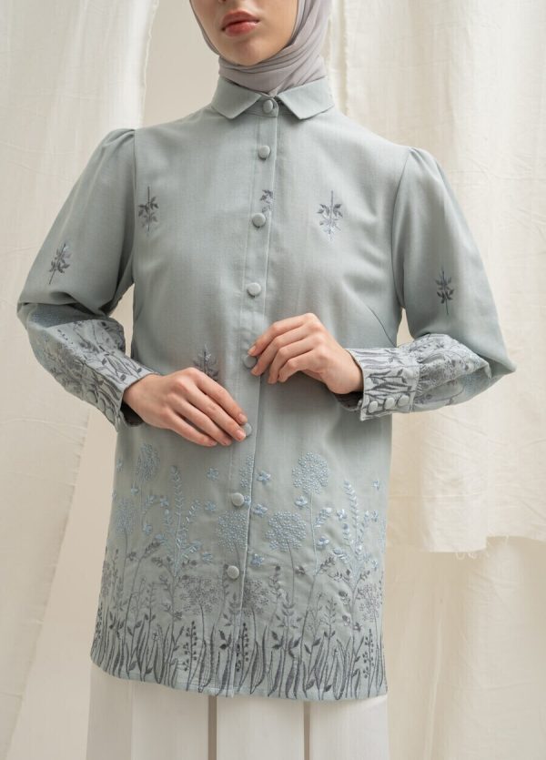 Blus Velya Savana Baby Blue Big Size - Image 2