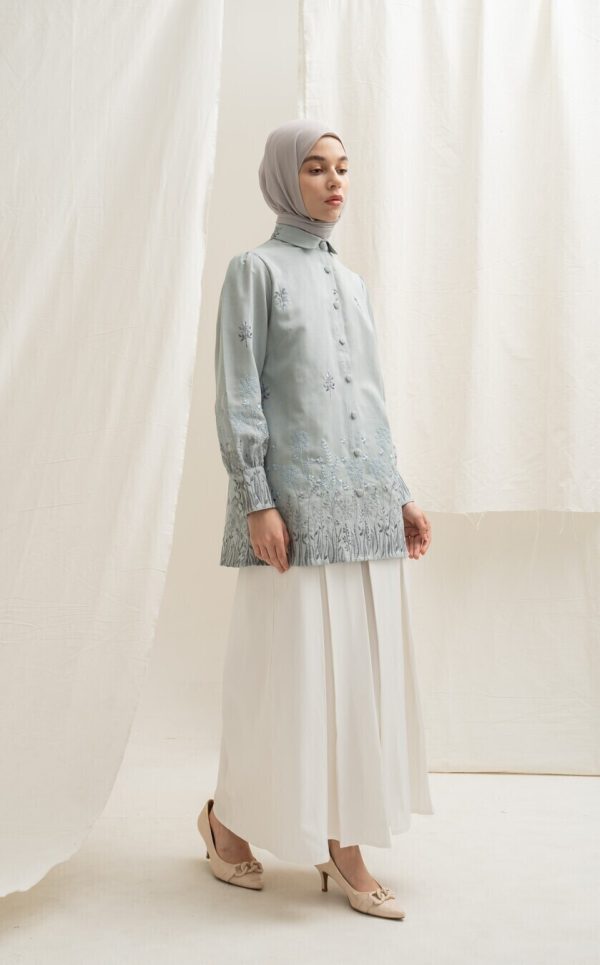 Blus Velya Savana Baby Blue Big Size - Image 4