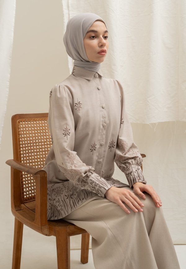 Blus Velya Savana Latte Big Size - Image 2