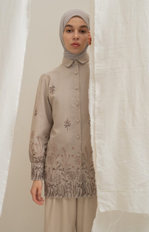 Blus Velya Savana Latte Big Size - Image 3