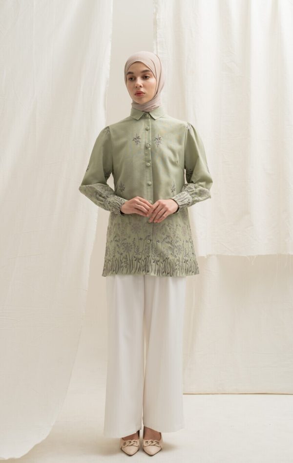 Blus Velya Savana Light Green - Image 8