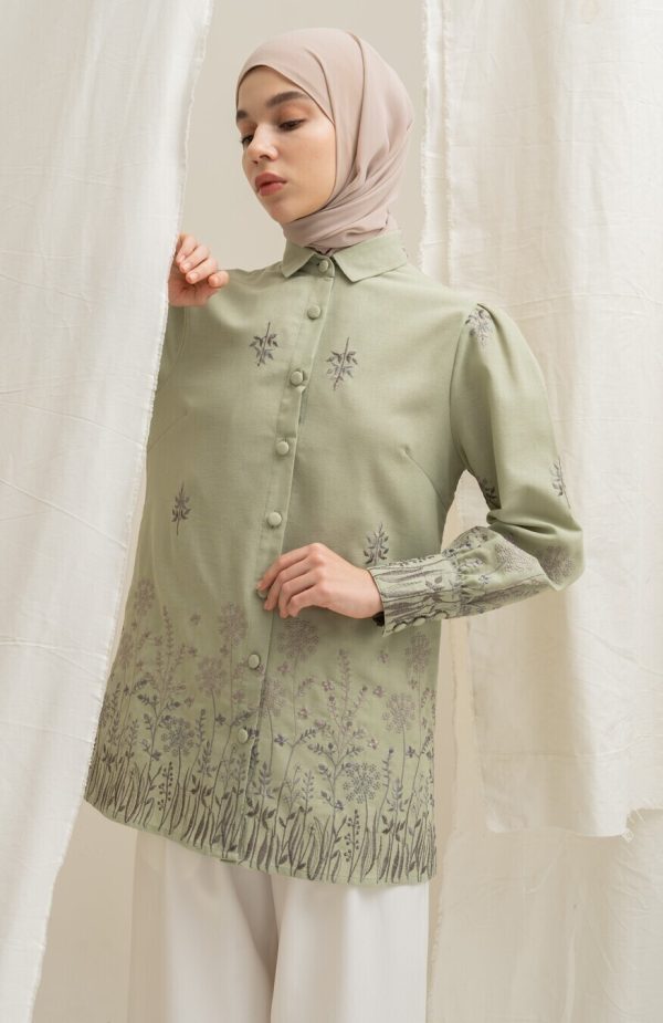 Blus Velya Savana Light Green - Image 2