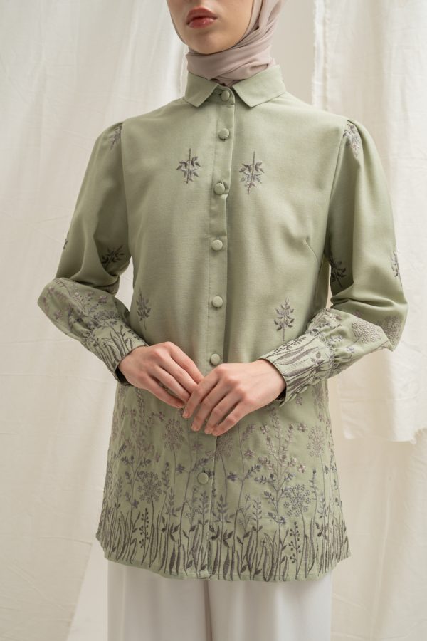Blus Velya Savana Light Green - Image 5