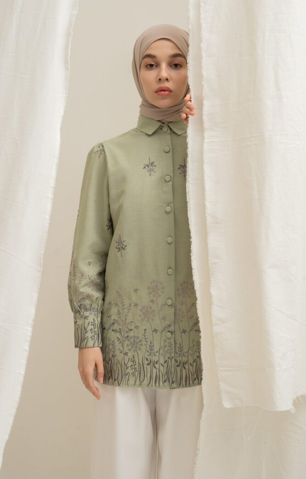 Blus Velya Savana Light Green - Image 4