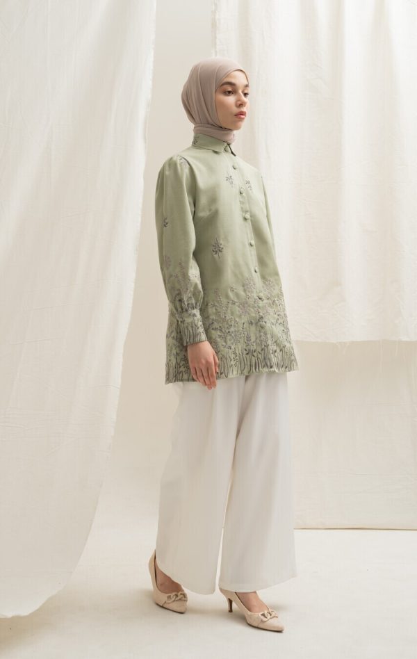 Blus Velya Savana Light Green - Image 7