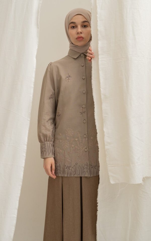 Blus Velya Savana Mocca Big Size - Image 4