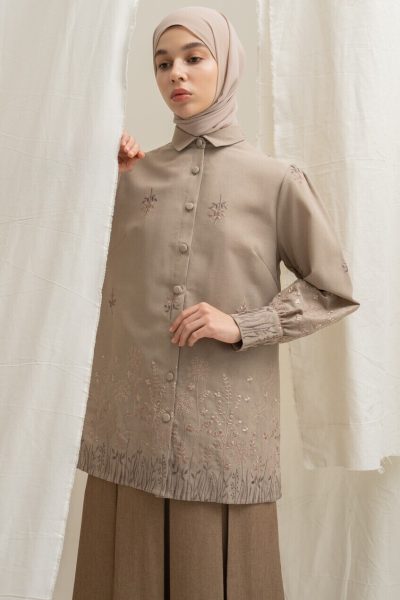 Blus Velya Savana Mocca - M