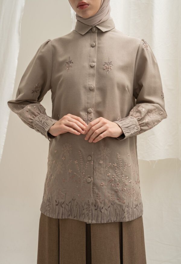 Blus Velya Savana Mocca Big Size - Image 2