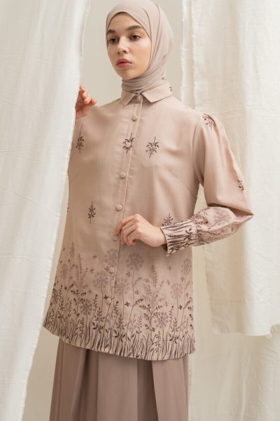 Blus Velya Savana Peach Big Size