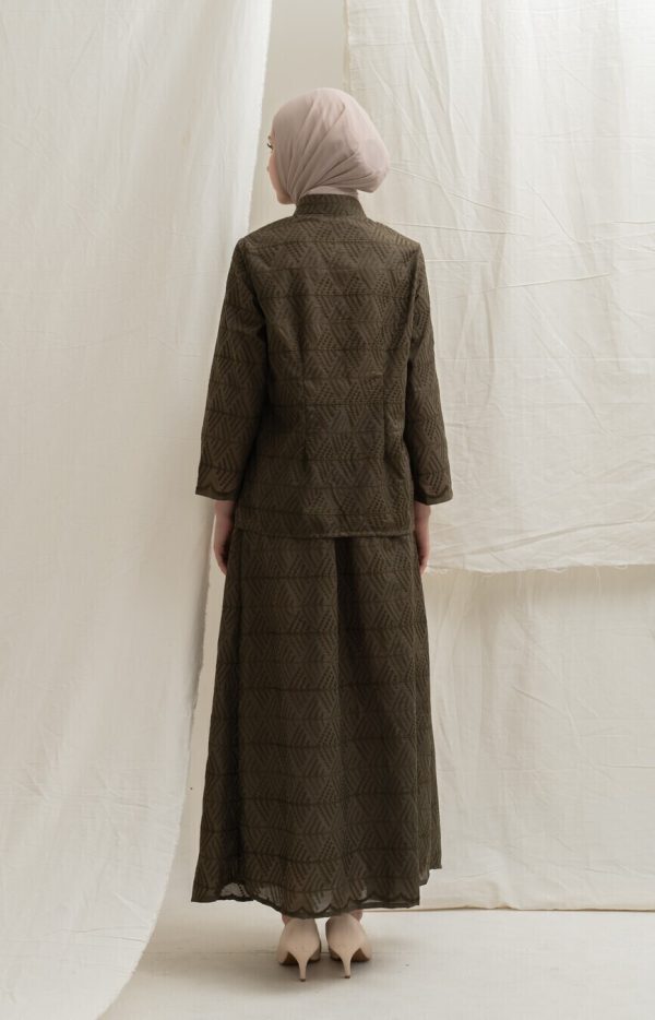 Deena Skirt Ghia Dark Olive - Image 3