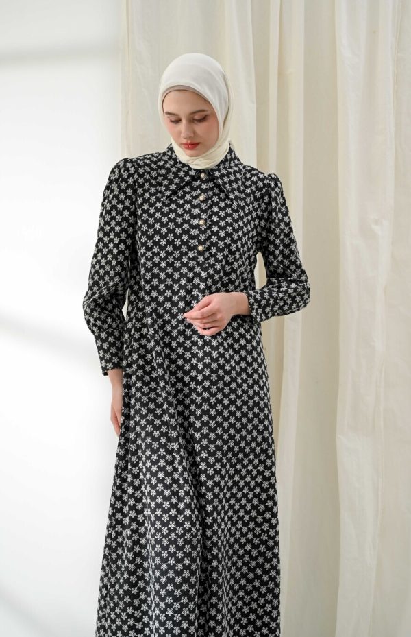 Gamis Zenia Naula Black - Image 2