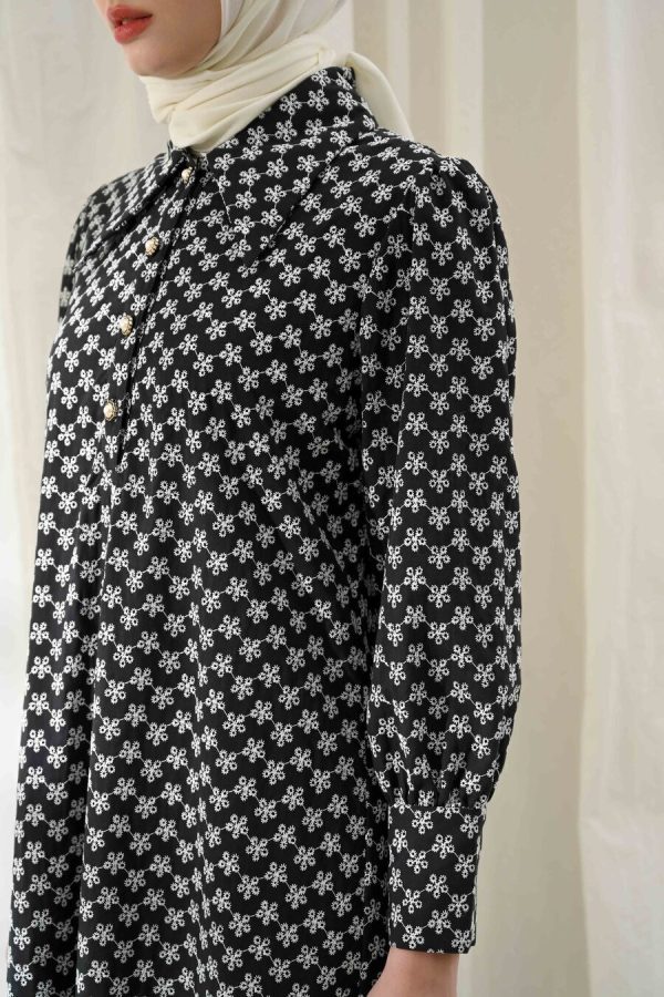 Gamis Zenia Naula Black - Image 5
