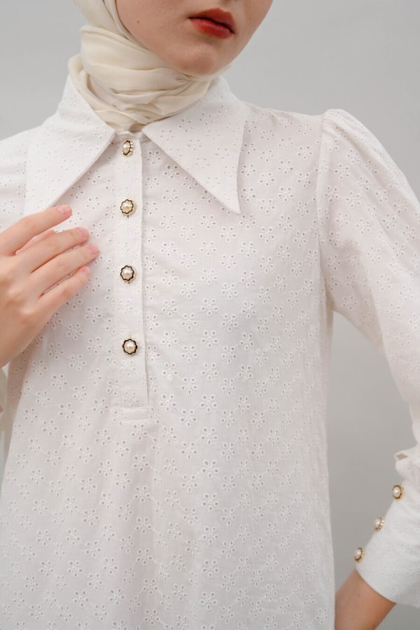 Gamis Zenia Naula White Big Size - Image 6