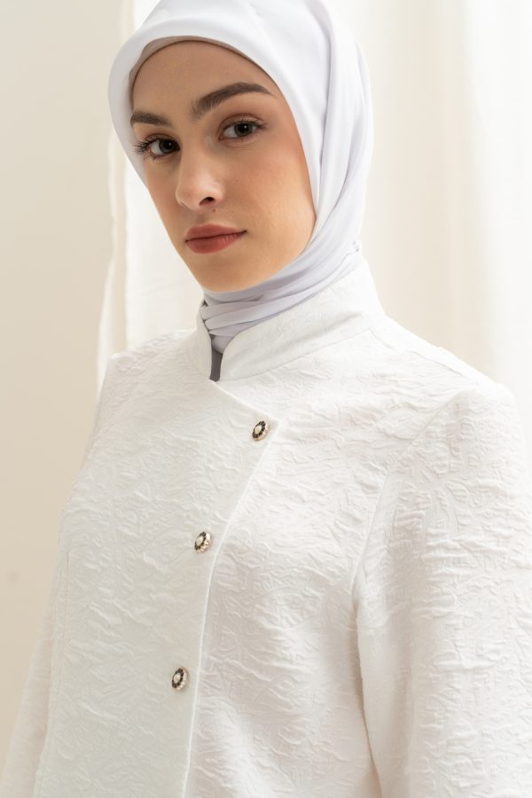 Kebaya Janggan Fia White - Image 8