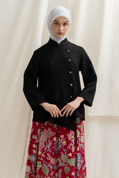 Kebaya Janggan Melati Hitam Big Size