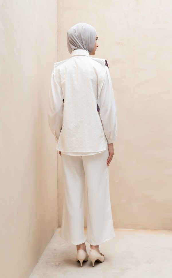 Wide Pants Alma White - Image 4